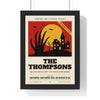 Personalised Horror Movie Family Poster - framed personalised horror movie family poster starring the Thompsons