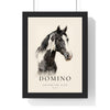 Personalised Horse Print - piebald horse portrait called Domino