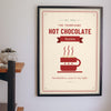 Personalised Hot Chocolate Station Sign Print - hot chocolate station sign print on the kitchen wall