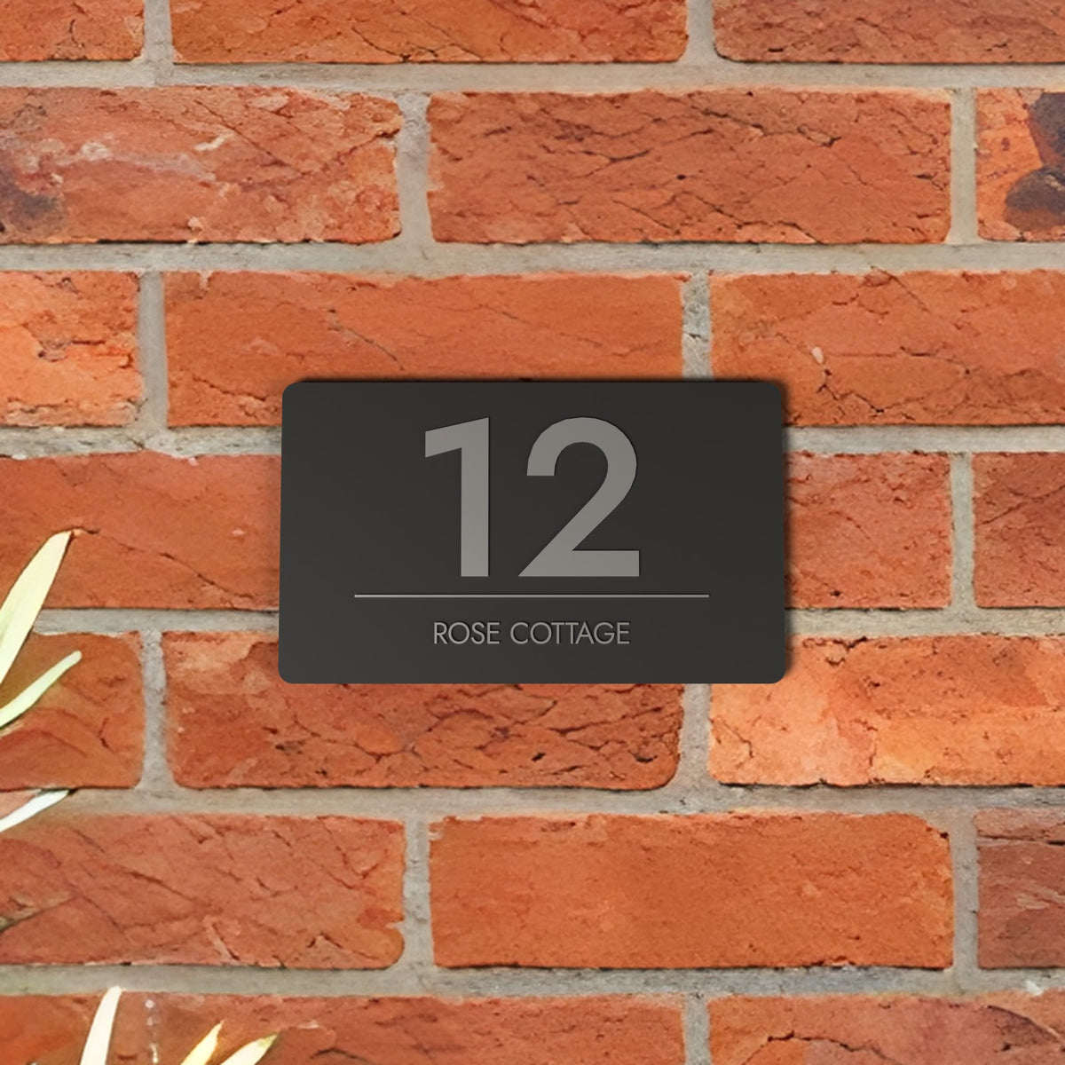 Personalised House Number Plaque - another colour choice