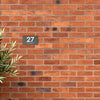 Personalised House Number Plaque - shown at real size