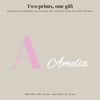 Personalised Initial Name Sign - the two printed pieces