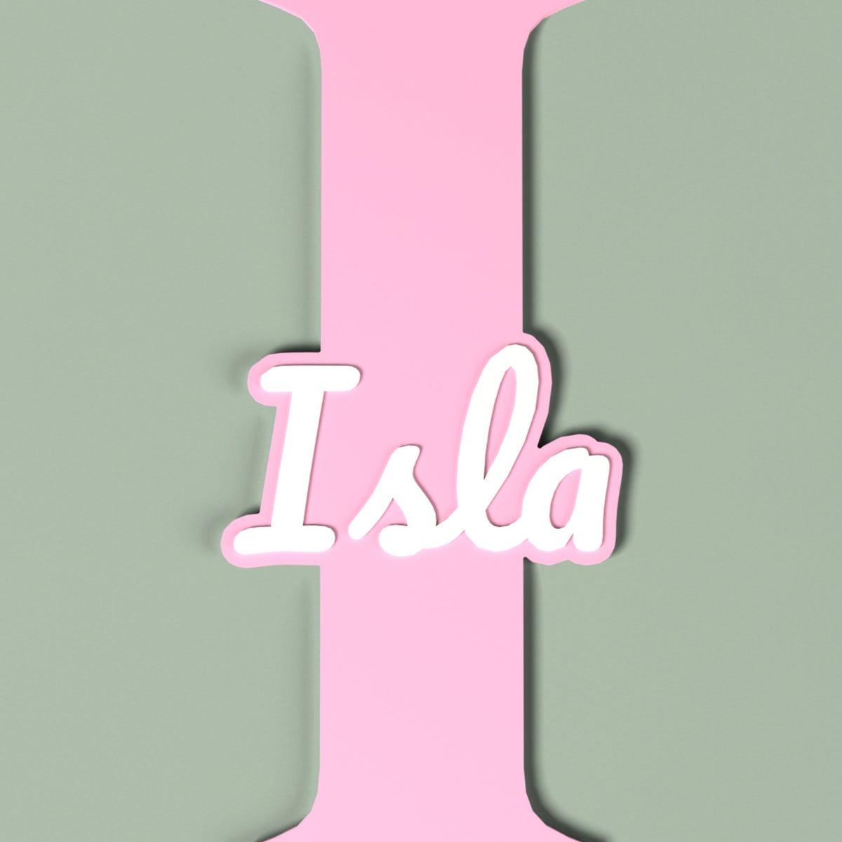 Personalised Initial Name Sign - another colour choice