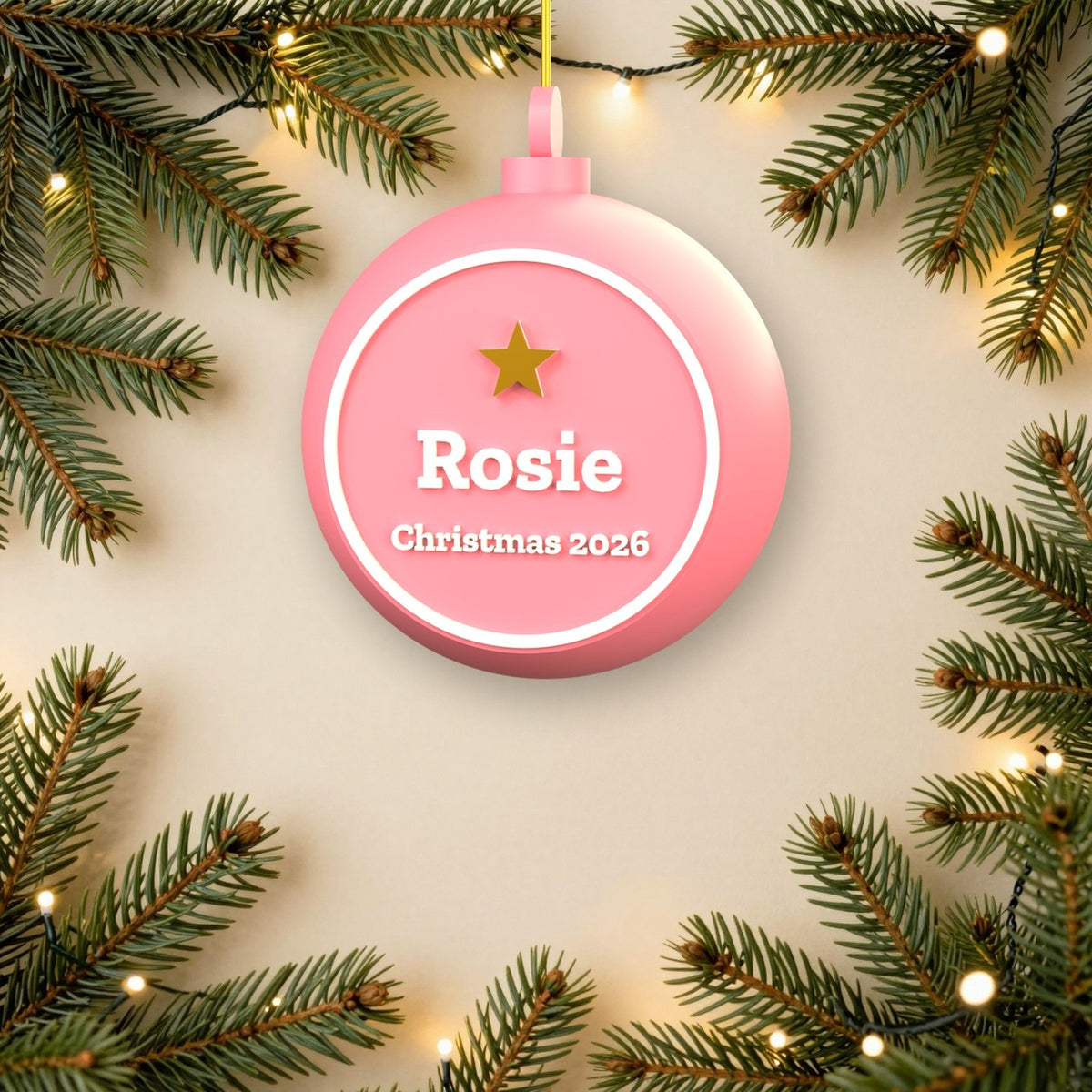 Personalised Kids Name Bauble - another colour choice