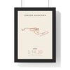 Personalised London Marathon Print - framed minimal London Marathon route print