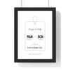 Personalised Luggage Tag Print - framed white Manchester to Barcelona tag