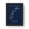 Personalised Manchester Marathon Print - framed night style Manchester Marathon route print