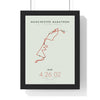 Personalised Manchester Marathon Print - framed minimal Manchester Marathon route print