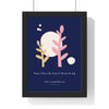 Personalised Matisse Cut-Out Family Print - framed midnight blue family print for The Campbells