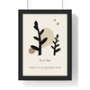 Personalised Matisse Cut-Out Family Print - framed black and cream cut-out print for Nanny Pat and Grandad Mick