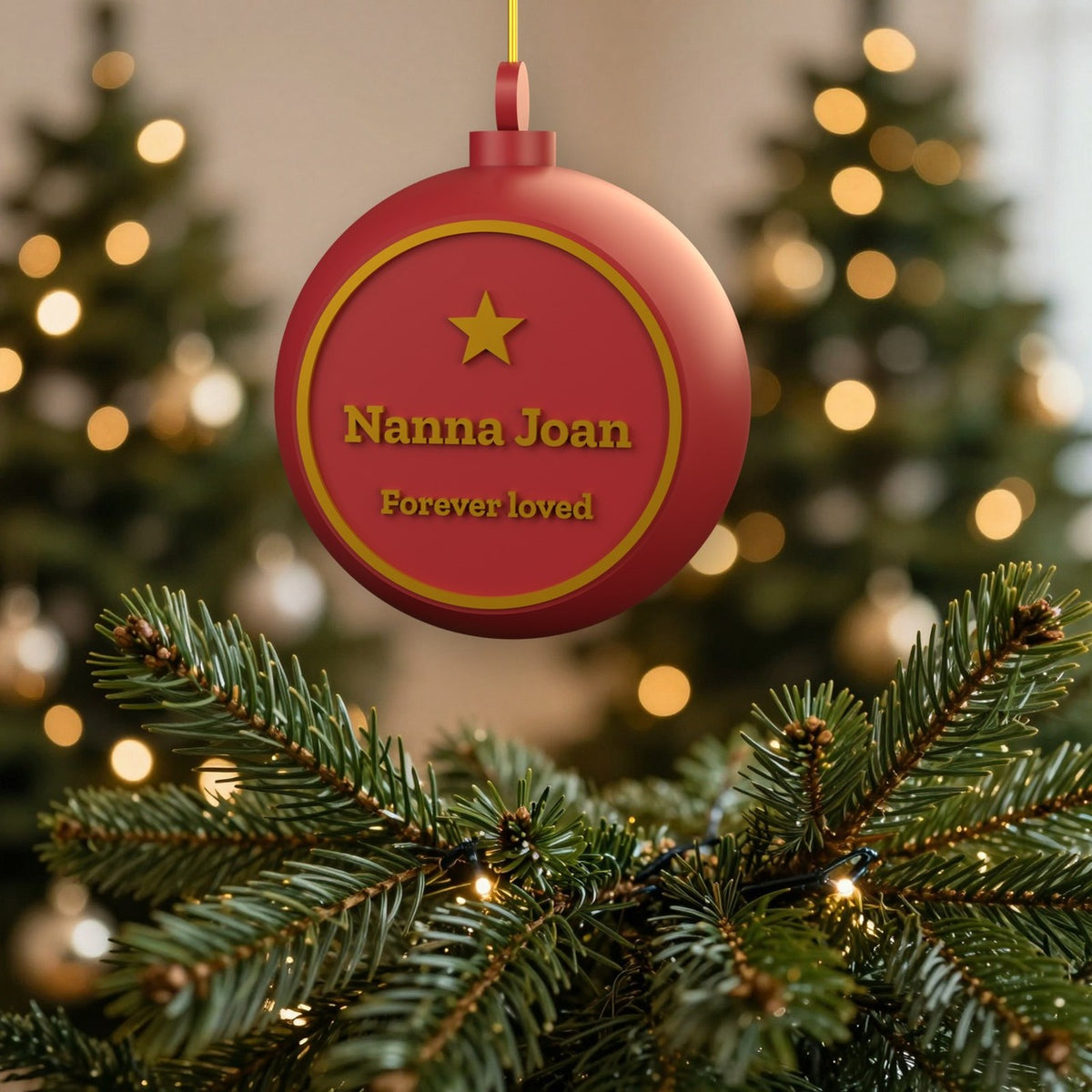 Personalised Memorial Bauble - more colour ideas