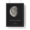Framed Personalised Moon Phase Birthday Gift travel poster