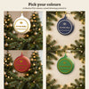 Personalised Mr & Mrs First Christmas Married Bauble - colour options