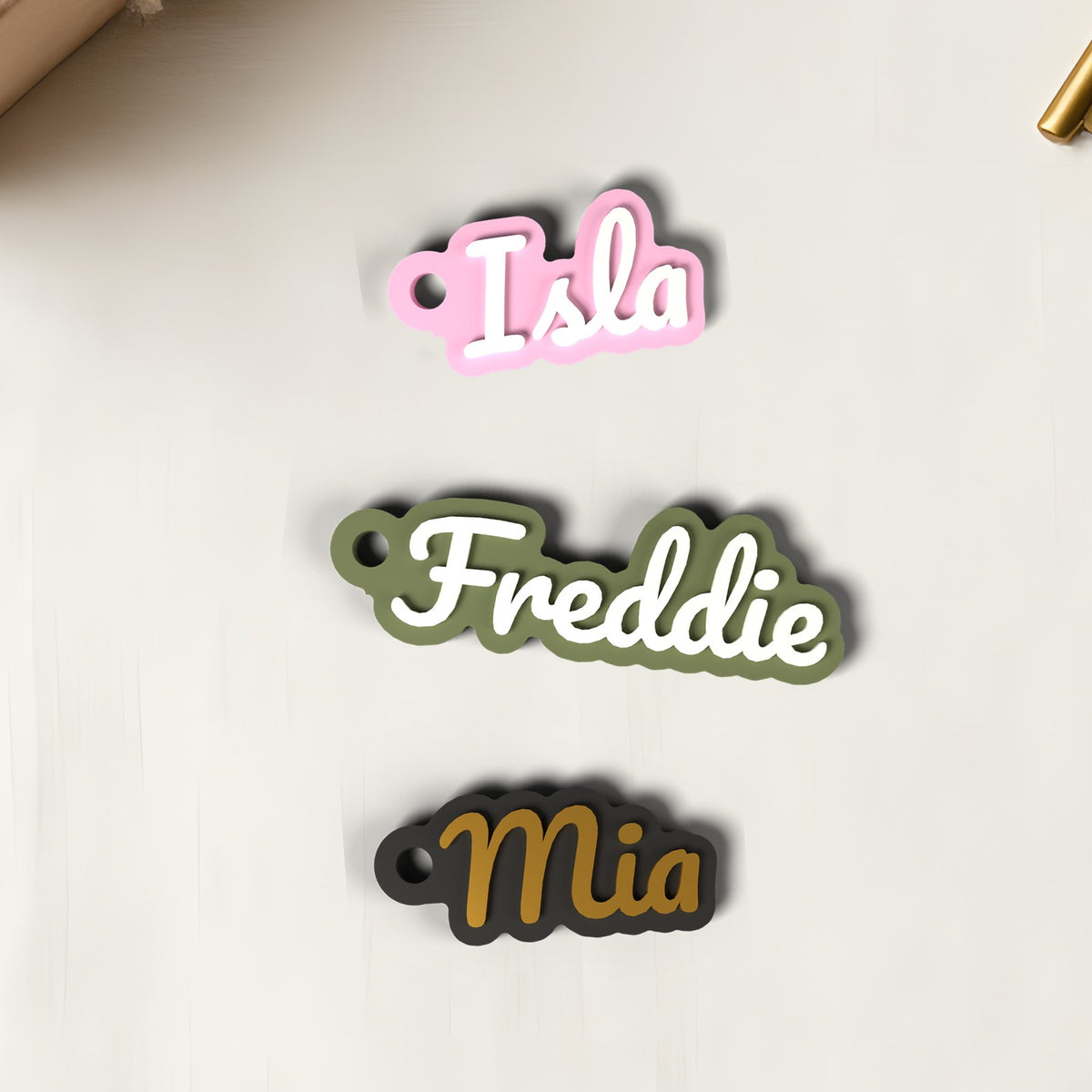 Personalised Name Keyring - personalised name keyring examples