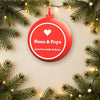 Personalised Nanny & Grandad Bauble - another colour choice