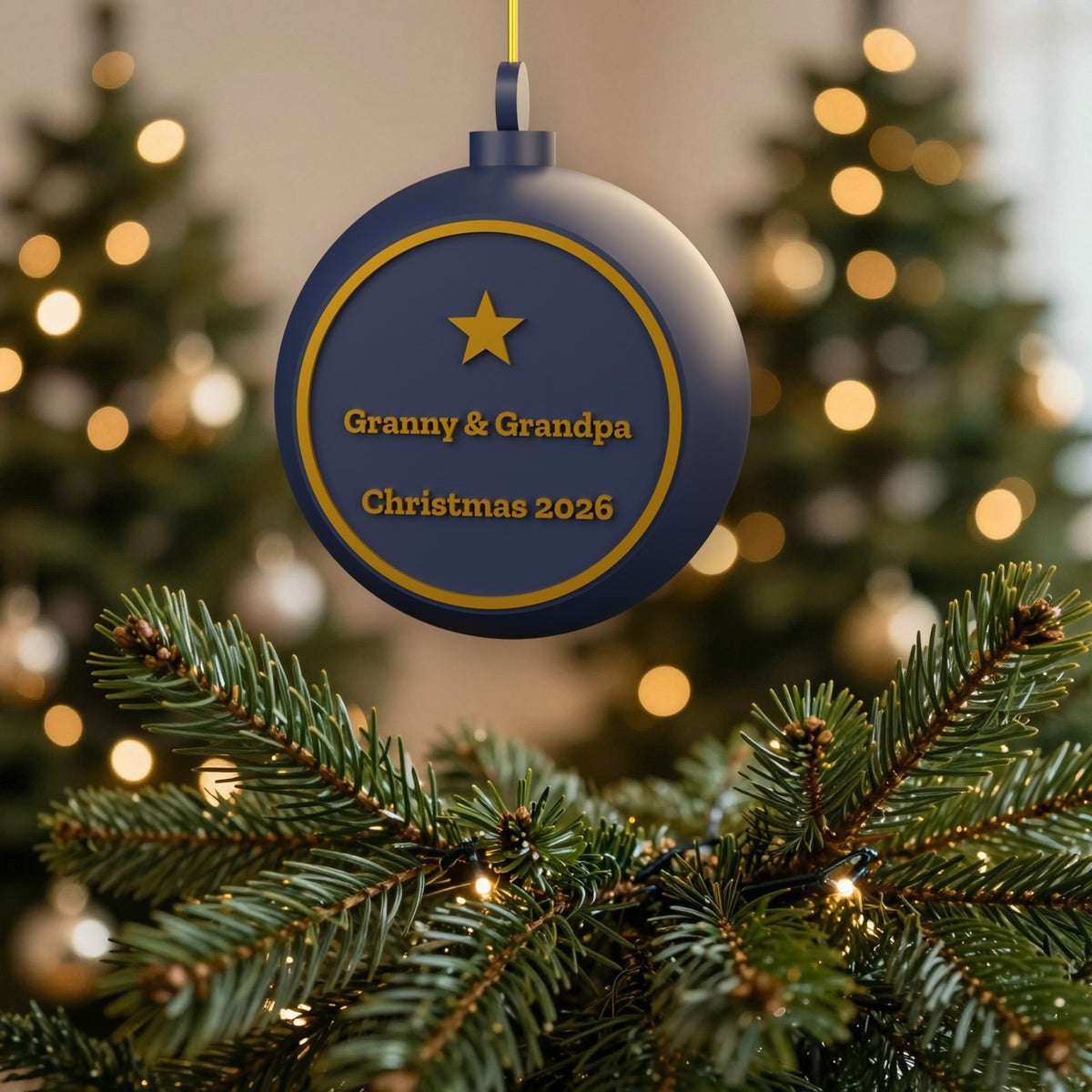 Personalised Nanny & Grandad Bauble - more colour ideas