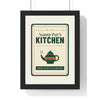 Personalised Nan's Kitchen Print - framed cream and green Nanny Pat's Kitchen sign print