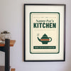 Personalised Nan's Kitchen Print - on the kitchen wall