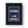 Personalised Nan's Kitchen Print - framed navy version
