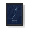 Personalised New York City Marathon Print - framed night style New York City Marathon route print