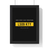 Personalised Number Plate Print - black plate-only version for a couple's first car