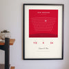 Personalised Our Seat Football Print - Our Seat football print on the living room wall