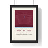 Personalised Our Seat Football Print - framed claret and sky blue version with three names