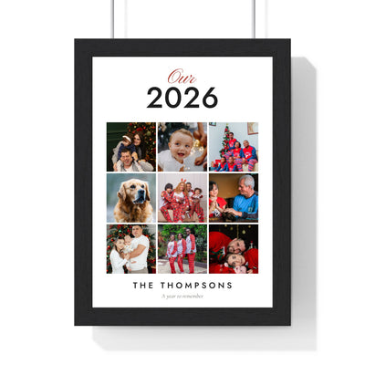 Personalised Family Photo Collage Print - framed personalised family photo collage print Our 2026
