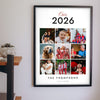 Personalised Family Photo Collage Print - hanging on a living room wall