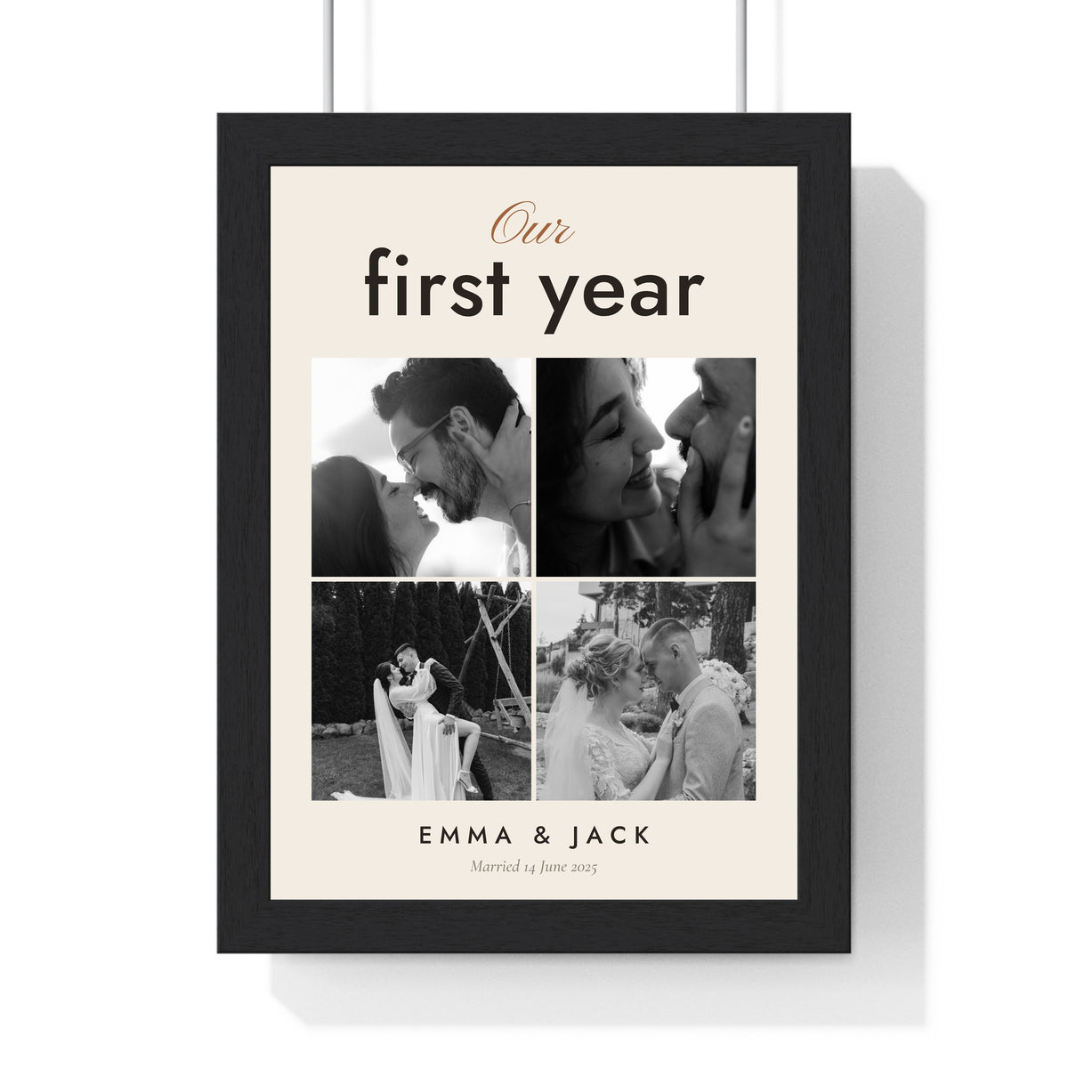 Personalised Family Photo Collage Print - another version
