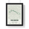Personalised Paris Marathon Print - framed street map Paris Marathon route print with name and finish time