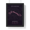 Personalised Paris Marathon Print - framed night style Paris Marathon route print