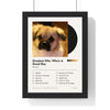 Personalised Pet Album Cover Print - framed personalised pet album cover print