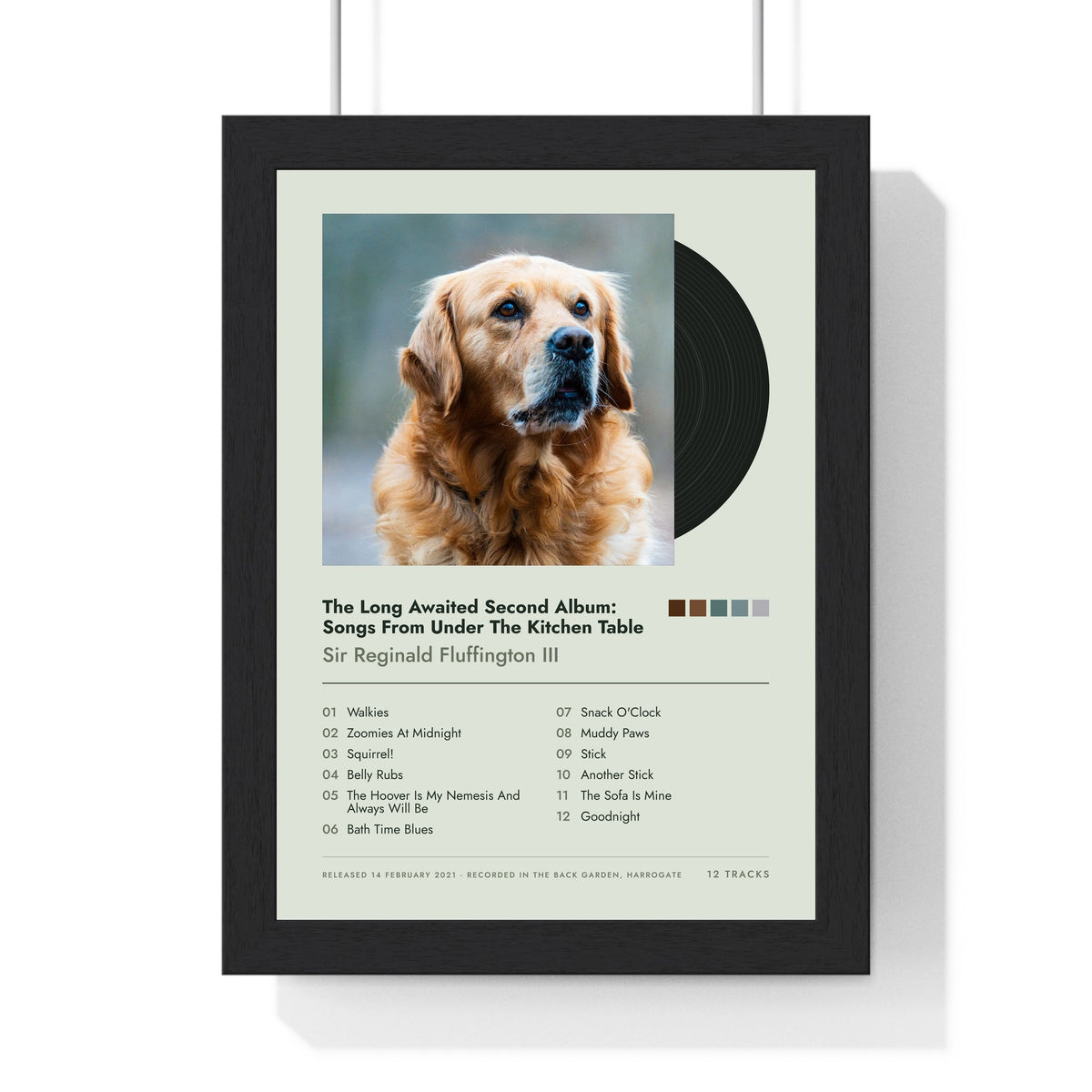 Personalised Pet Album Cover Print - another design