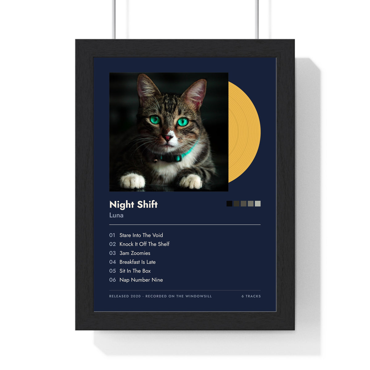 Personalised Pet Album Cover Print - another design