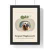 Personalised Pet in a Pumpkin Halloween Print - white heirloom pumpkin on cream