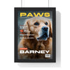 Personalised Pet Magazine Cover Print - framed personalised pet magazine cover print