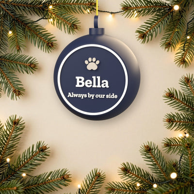 Personalised Pet Memorial Bauble - another colour choice