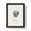 Personalised Pet Memorial Print - framed personalised pet memorial portrait print
