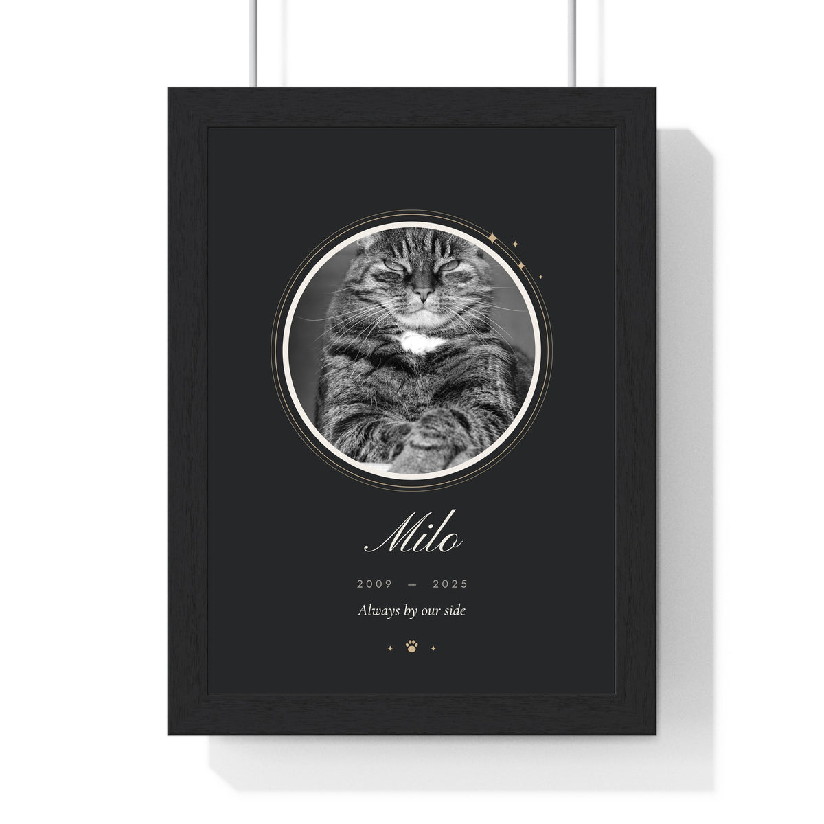 Personalised Pet Memorial Print - another colourway