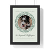 Personalised Pet Portrait Christmas Print - another version