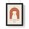 Personalised Pet Tarot Card Print - framed cream The Good Boy pet tarot card print