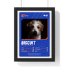 Personalised Pet Trading Card Print - framed personalised pet trading card print