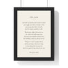 Personalised Poem Print - framed cream classic poem print for Mum