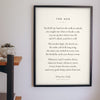 Personalised Poem Print - on the living room wall