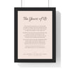 Personalised Poem Print - blush script title anniversary poem