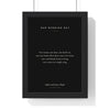Personalised Poem Print - black and gold wedding poem
