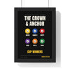Personalised Pool Team Print - framed black version with six players