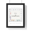 Personalised Property Board Game Print - white board with pastel colours for a Norfolk family
