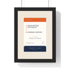 Personalised Rail Ticket Print - framed orange and navy rail ticket print, Manchester Piccadilly to London Euston